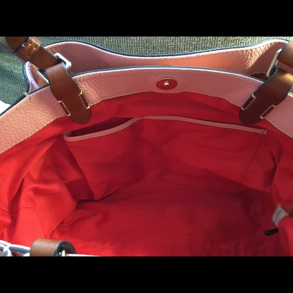 Rare! pale pink Dooney & Bourke Flynn bag in pebbled leather! No longer made! - Picture 10 of 11